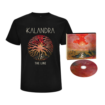 Kalandra - The Line CD Digipak + T-Shirt Bundle (6106721583303)