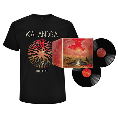 Kalandra - The Line 2LP Black + T-Shirt Bundle (6106721616071)